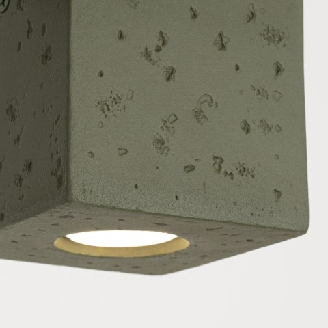Sollux Lighting Plafon QUAD beton zielona oliwka