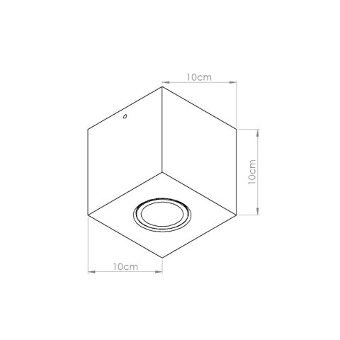 Sollux Lighting Plafon QUAD beton zielona oliwka