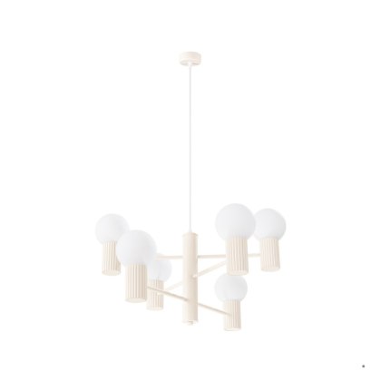 Sollux Lighting Żyrandol HALO 6 beżowy