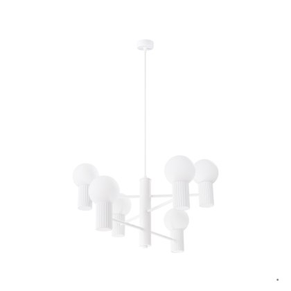 Sollux Lighting Żyrandol HALO 6 biały