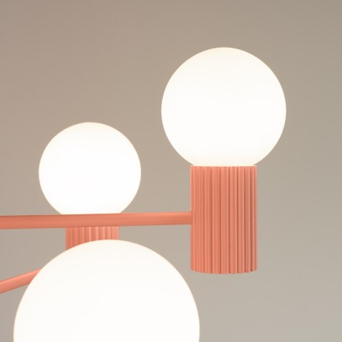 Sollux Lighting Żyrandol HALO 6 brzoskwiniowy