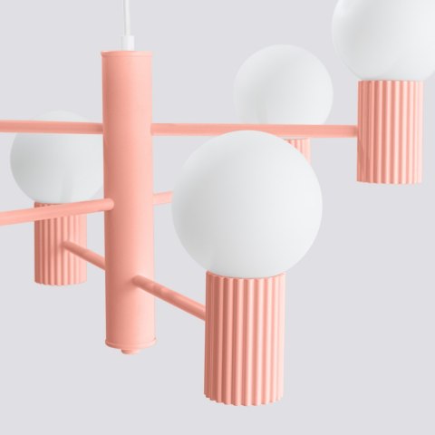Sollux Lighting Żyrandol HALO 6 brzoskwiniowy