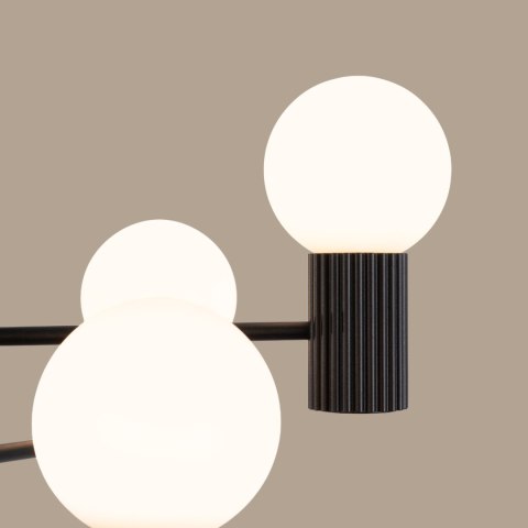 Sollux Lighting Żyrandol HALO 6 czarny