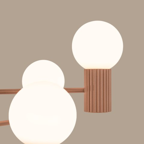 Sollux Lighting Żyrandol HALO 6 mocca
