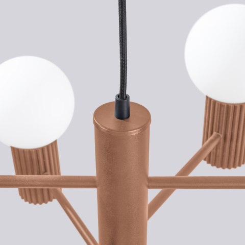Sollux Lighting Żyrandol HALO 6 mocca