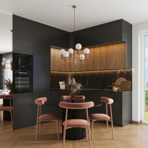 Sollux Lighting Żyrandol HALO 6 mocca