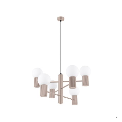 Sollux Lighting Żyrandol HALO 6 taupe