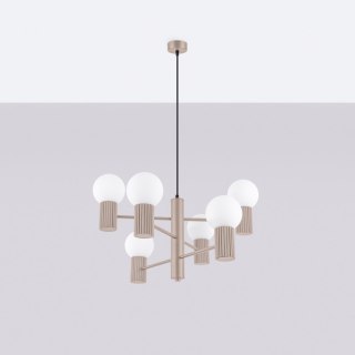 Sollux Lighting Żyrandol HALO 6 taupe