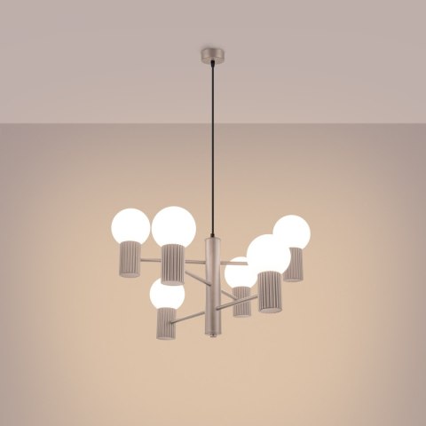 Sollux Lighting Żyrandol HALO 6 taupe