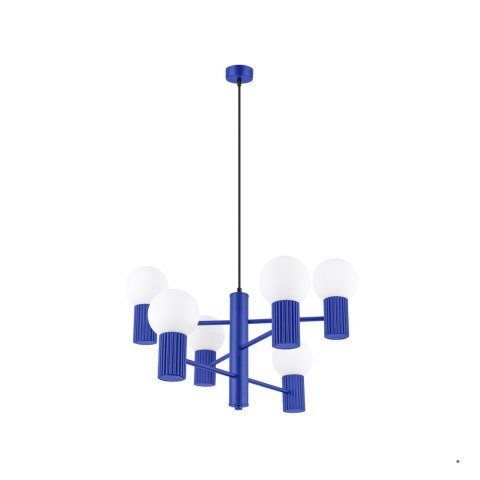 Sollux Lighting Żyrandol HALO 6 ultramaryna