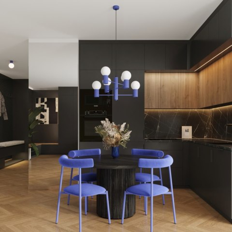 Sollux Lighting Żyrandol HALO 6 ultramaryna