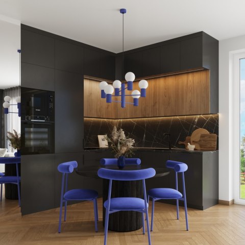 Sollux Lighting Żyrandol HALO 6 ultramaryna