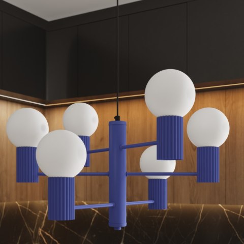 Sollux Lighting Żyrandol HALO 6 ultramaryna