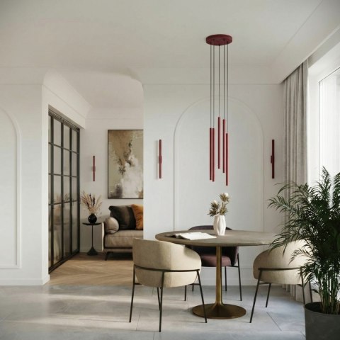 Sollux Lighting Kinkiet PASTELO 2 burgund