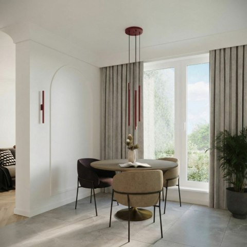 Sollux Lighting Kinkiet PASTELO 2 burgund