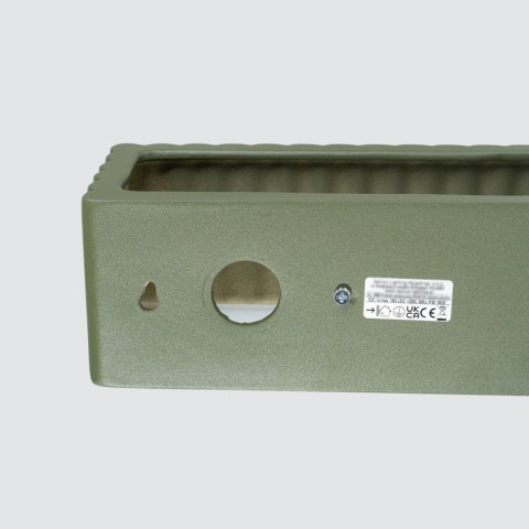 Sollux Lighting Kinkiet ceramiczny RIGATA zielony oliwkowy