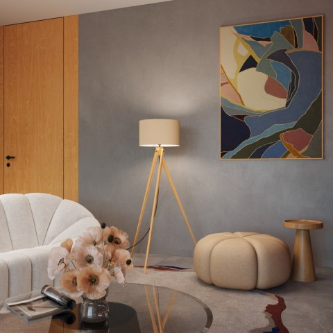 Sollux Lighting Lampa podłogowa NATT taupe