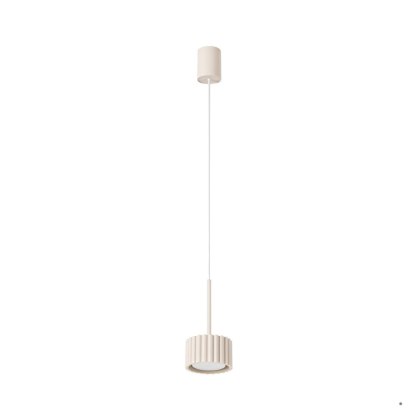 Sollux Lighting Lampa wisząca AURA 1 beżowa Gx53