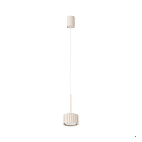 Sollux Lighting Lampa wisząca AURA 1 beżowa Gx53