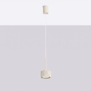 Sollux Lighting Lampa wisząca AURA 1 beżowa Gx53