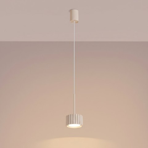 Sollux Lighting Lampa wisząca AURA 1 beżowa Gx53