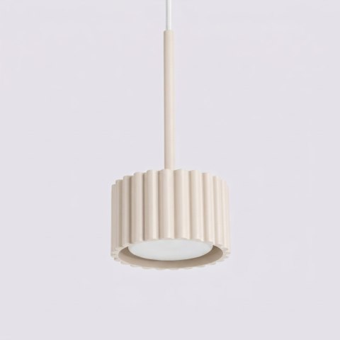 Sollux Lighting Lampa wisząca AURA 1 beżowa Gx53