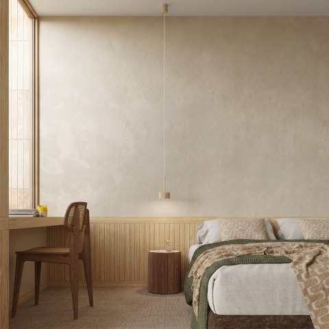Sollux Lighting Lampa wisząca AURA 1 beżowa Gx53