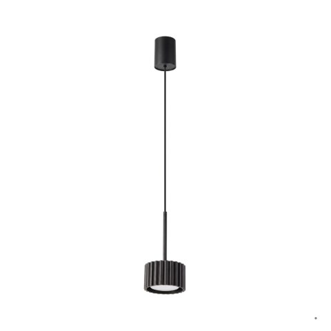 Sollux Lighting Lampa wisząca AURA 1 czarna Gx53