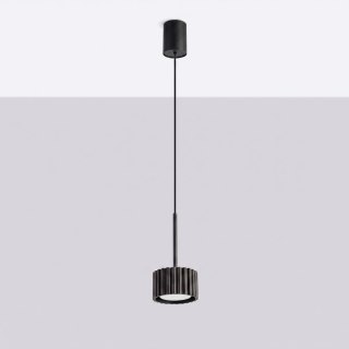 Sollux Lighting Lampa wisząca AURA 1 czarna Gx53