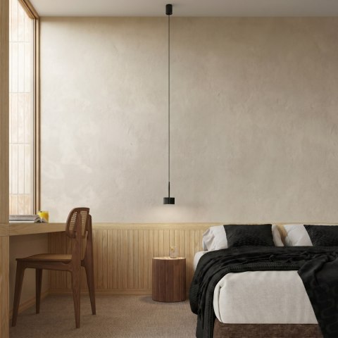Sollux Lighting Lampa wisząca AURA 1 czarna Gx53