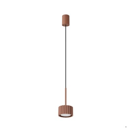 Sollux Lighting Lampa wisząca AURA 1 mocca Gx53
