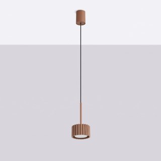 Sollux Lighting Lampa wisząca AURA 1 mocca Gx53