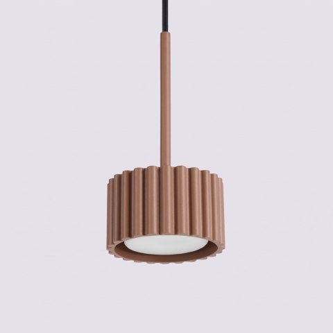 Sollux Lighting Lampa wisząca AURA 1 mocca Gx53