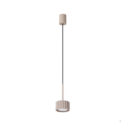 Sollux Lighting Lampa wisząca AURA 1 taupe Gx53