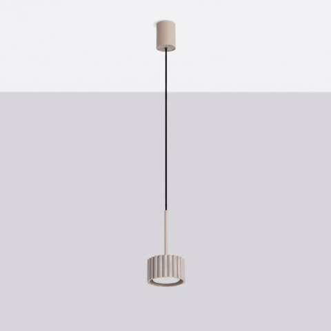 Sollux Lighting Lampa wisząca AURA 1 taupe Gx53