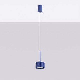 Sollux Lighting Lampa wisząca AURA 1 ultramaryna Gx53
