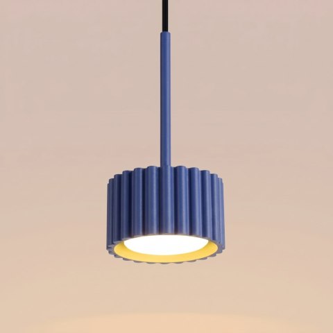Sollux Lighting Lampa wisząca AURA 1 ultramaryna Gx53