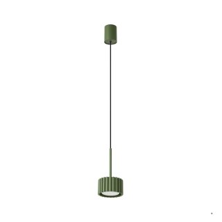 Sollux Lighting Lampa wisząca AURA 1 zielona oliwka Gx53