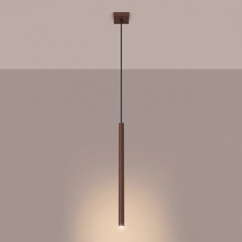 Sollux Lighting Lampa wisząca PASTELO 1 brązowa