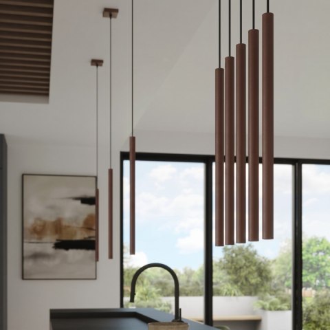 Sollux Lighting Lampa wisząca PASTELO 1 brązowa