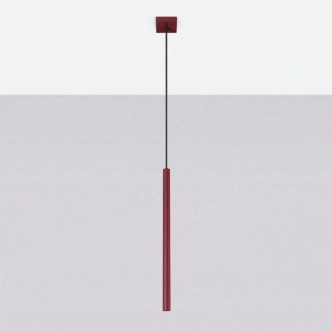 Sollux Lighting Lampa wisząca PASTELO 1 burgund