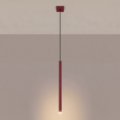 Sollux Lighting Lampa wisząca PASTELO 1 burgund