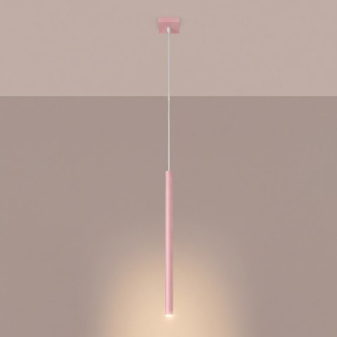 Sollux Lighting Lampa wisząca PASTELO 1 różowa