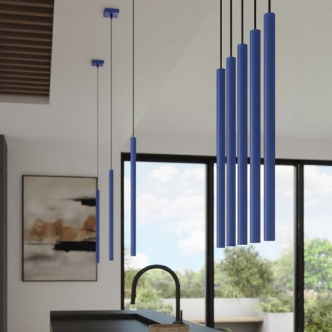 Sollux Lighting Lampa wisząca PASTELO 1 ultramaryna