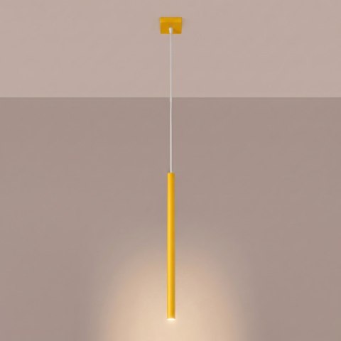 Sollux Lighting Lampa wisząca PASTELO 1 żółta