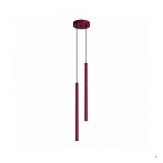 Sollux Lighting Lampa wisząca PASTELO 2 burgund