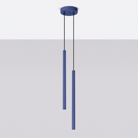 Sollux Lighting Lampa wisząca PASTELO 2 ultramaryna