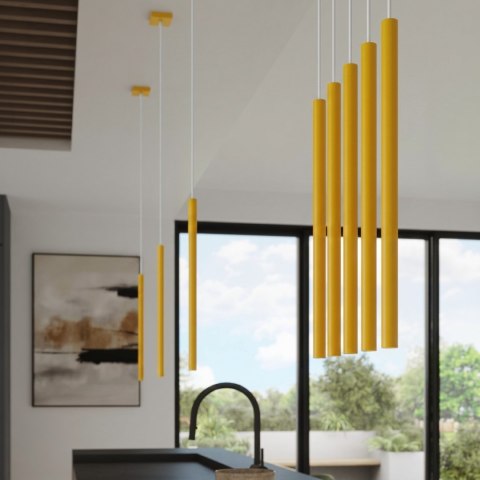 Sollux Lighting Lampa wisząca PASTELO 2 żółta