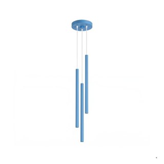 Sollux Lighting Lampa wisząca PASTELO 3P błękitna
