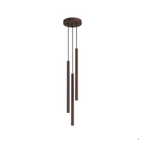 Sollux Lighting Lampa wisząca PASTELO 3P brązowa